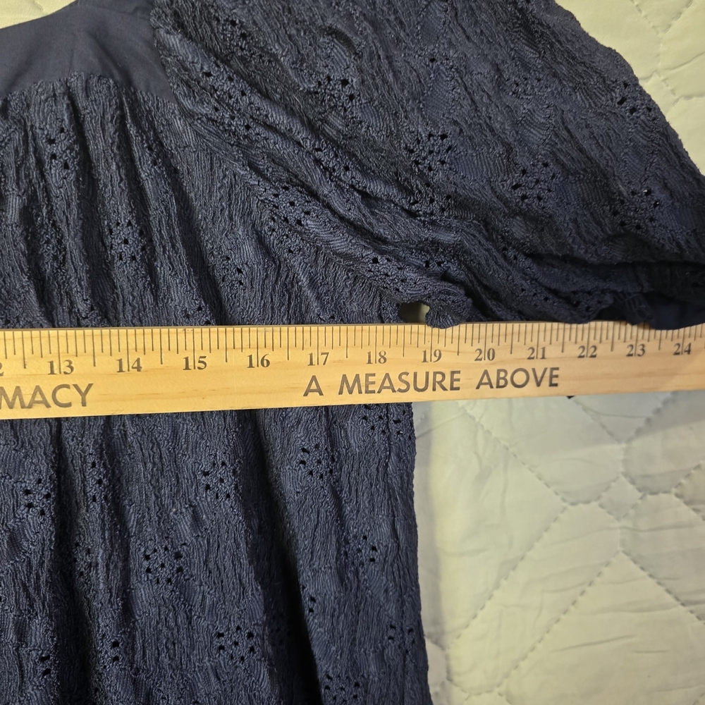 Anthropologie Maeve Eyelet Mid Dress Size Small - Picture 12 of 13